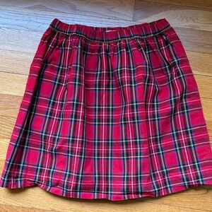 Crewcuts Red Plaid A-Line Skirt